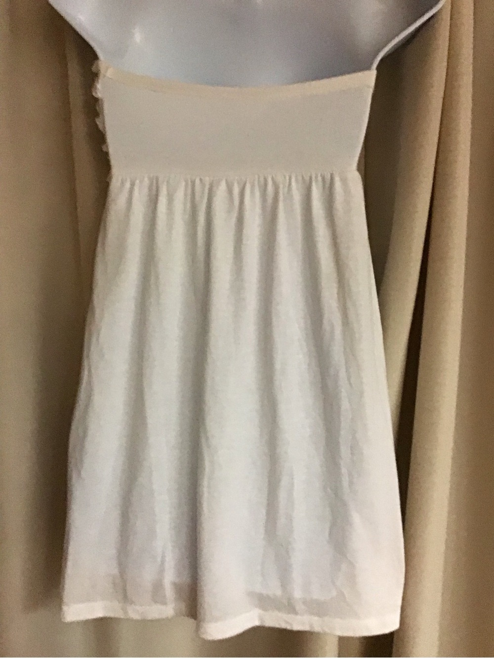 Strapless Ruffle white top - Picture 2 of 2